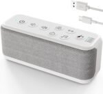 ONLYEE Portable White Noise Machine for Adults & Kids, 42 Soothing Sounds with Lullabies & Fan Sounds, Auto-Off Timer & 8-Level Volume Control