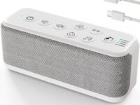 ONLYEE Portable White Noise Machine for Adults & Kids, 42 Soothing Sounds with Lullabies & Fan Sounds, Auto-Off Timer & 8-Level Volume Control