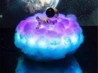 One94Store Plastic Astronaut Cloud Lamp Colorful Creative Night Light USB Led Rainbow Effect Galaxy Projector with Remote Control Adjustable Timer Night Lamp for Baby, Bedroom, Gaming Room