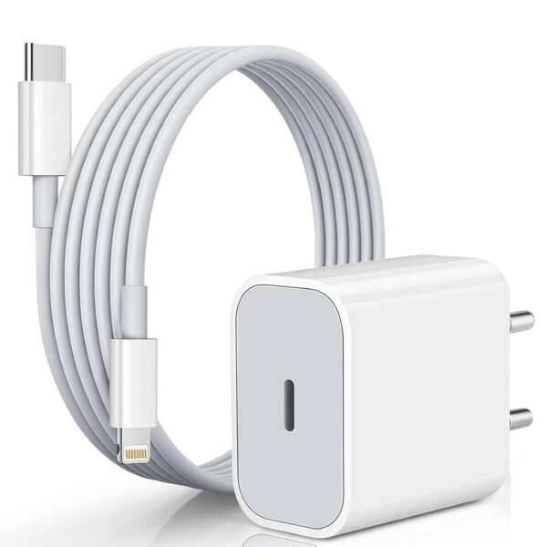 [Original] 20W Type-C Fast Charger Adapter & Cable Compatible with iPhone 14/14 Pro/14 Pro Max/13/13 Pro/13 Pro Max/12/11/XR/XS/X/8 Series., White by APFEN®