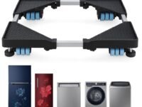 PM Premium Heavy Duty 24 Wheel Adjustable Stand/Trolley/Suitable for Front&Top Load Washing Machine/Refrigerator, Dishwasher/Capacity Upto 500 Kg Washing Machine 6.5/7/8/9/10 Kg(Metal)