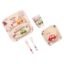 POLKA TOTS Eco Friendly Bamboo Fiber Dinner Set, 5 Pcs Tableware Crockery Set for Weaning Toddler & Self Feeding Baby Utensil Set for Baby Kids (Car)