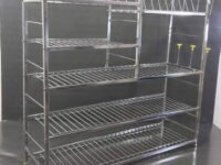 Palomino Wall Mount Kitchen Utensils Dish Rack | Stainless Steel Utensil Stand with Plate & Cutlery Holder (31 X 30 Inches) | Kitchen Shelves Organizer | Hanging