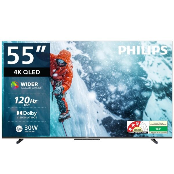 Philips 139 cm (55 inches) 8100 Series 4K Ultra HD Smart QLED Google TV 55PQT8100/94