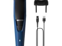 Philips Skin Friendly Beard Trimmer For Men| Lift & Trim Technology|10 Length Settings|15 Mins Quick Charge| Self Sharpening Blades|Cordless & Rechargeable|3 Year Warranty|Bt3303/30,Blue