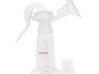 Pigeon Manual Breast Pump Essential | One-Hand Adjustable Pumping System | Less Fuss, Less Hassle | BPA & BPS Safe Materials | Comfortable Breastfeeding Support