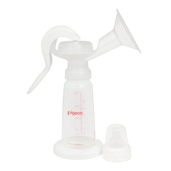 Pigeon Manual Breast Pump Essential | One-Hand Adjustable Pumping System | Less Fuss, Less Hassle | BPA & BPS Safe Materials | Comfortable Breastfeeding Support