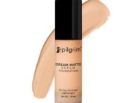 Pilgrim Medium Golden Beige Serum Liquid Foundation, Matte & Poreless,30 ml | Foundation for face make up infused | Water-Resistant,All Day Coverage|All Skin Types