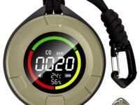 Portable Carbon Monoxide Detector for Travel, 120H Battery Safe Alert RV CO Detector Smoke Detector for Camping, Hotel Room Travelling Air Quality Outdoor Car Boat Garage