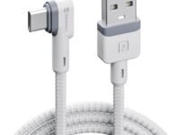 Portronics Konnect L POR-1403 Fast Charging 3A Type-C Cable 1.2 Meter with Charge & Sync Function for All Type-C Devices (White)
