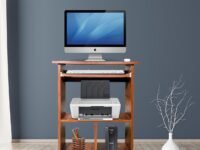 Purple Furnitureᵀᴹ Engineered Wood Elite Home Office Computer Table, Study Desk, Writing Desk and Lap Desk (Matte Finish, Walnut Colour, Do-It-Yourself, Small)