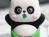 REPLEX 3D Space Theme Erasers for Kids - Rocket, Astronaut, Spaceship, UFO & Planet Puzzle Erasers | Fun School Supplies, Party Favors, Birthday Return Gifts- Pack of 1 (Panda Stand)