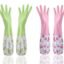 Reusable Waterproof Household Latex Hand Gloves for Kitchen Dish Washing Laundry Cleaning Gardening and Sanitation, pack of 2