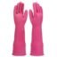 Rubber | Reusable | Heavy Duty | Hand Gloves For Dishwashing | Gardening | Kitchen Cleaning Non-Slippery kitchen | Food Processing | Industrial Long Elbow Length1 Pair (Pink,)