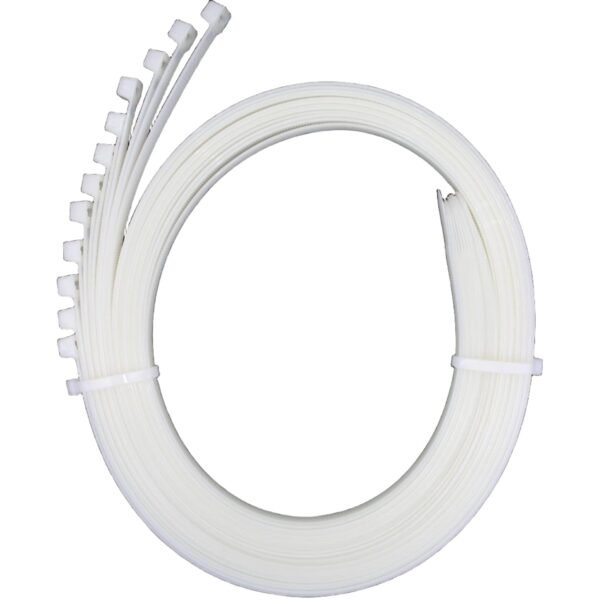 SCHOFIC Cable Zip Ties Heavy Duty 370 MM [Size 14.5 INCH], Ultra Strong Plastic [Polyamide] Wire Ties with 120 Pounds Tensile Strength, Nylon Tie Wraps with 7.6 MM Width (50, WHITE)