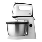 SHARP Stand Mixer EM-S34N-W (300W), 5-Speed, Turbo Mode, 3.4L SS Bowl, Multiple Hooks for Whisking and Dough Making