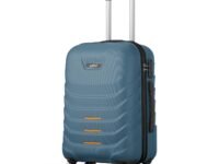 Safari Medium Crescent 8 Wheels 66cm Check-in Trolley Bag Hard Case Polycarbonate 360 Degree Wheeling System Luggage, Travel Bag, Suitcase for Travel, Trolley Bags for Travel, Ink Blue
