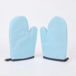 Sakoraware Cotton Padded Heat Proof Microwave Baking Oven Gloves Kitchen for Cooking, Oven Gloves Heat Proof, Set of 2, Baking Items (Blue)