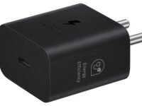 Samsung Original 25W USB Type-C Travel Adaptor Without Cable for Google Pixel, Xiaomi, Motorola, iPhone, Samsung Galaxy Tab S/A Series, Galaxy S10/M54/M55/A80/A90/S25/S24, Black