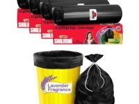 Shalimar Premium (Lavender Fragrance) Scented Garbage Bags | Extra Large 30 X 37 Inches | 60 Bags (15 Bags X 4 Rolls) | Dustbin Bag/Trash Bag | (Black) - Perforated Box for Easy Dispensing
