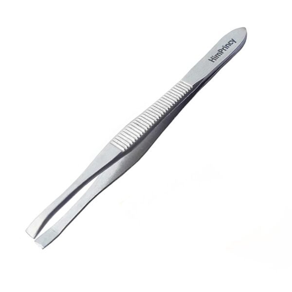 Slant Tip Tweezer & Plucker for Upper Lip, Eyebrows & Blackhead - Set of 1