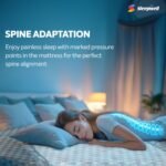 Sleepwell Ortho Pro Spring Mattress | Euro Top Finish | Triple-Zone Pocket Spring | Spine Support | Acuprofile Technology | King Size | 78X72X6 | 10 Yrs Warranty