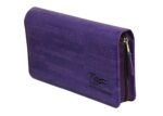 Sukeshcraft Multiple Cheque Book Holder | Original PU Holds Upto 8 Cheque Books, Locker Key Hook (PU -Purple)