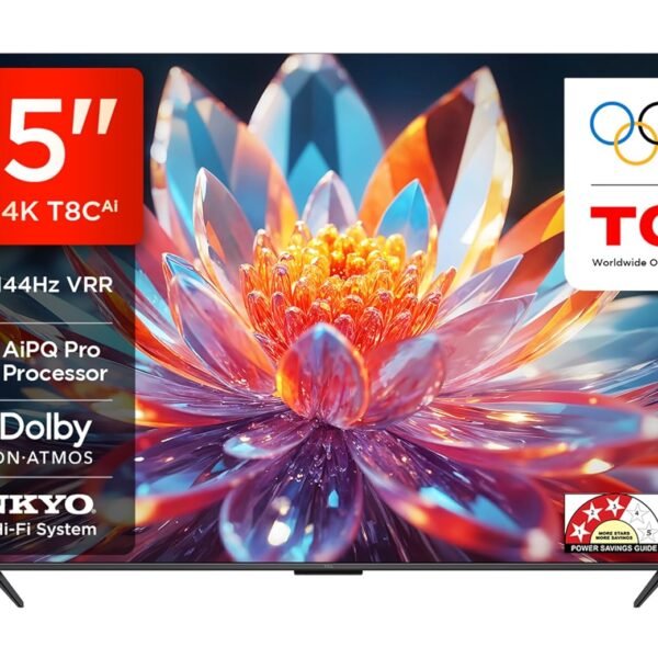 TCL 164 cm (65 inches) 4K Ultra HD Smart QLED Google TV 65T8C