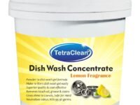 TetraClean Dish Wash Concentrate Powder 500g – Makes 20L Lemon Fresh Dishwashing Liquid with Baking Soda, Tough on Grease & Gentle on Hands