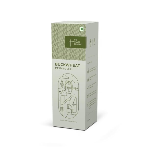 The Millet Company Buckwheat Pasta Fusilli, Gluten-free, Maida-Free, High-Fibre Pasta