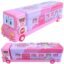 Toyshine Cartoon Printed School Bus Matal Pencil Box With Moving Tyres And Sharpner For Kids - PINK, Metal