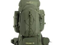 Tripole Colonel Metal Frame Rucksack with Detachable Bag & Rain Cover for Trekking & Travelling | Men & Women | 3 Year Warranty