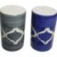 U & U UNIQUE UTILITIES Ceramic Salt & Pepper Set | Spice Dispenser Shaker for Dining Table | Salt and Pepper Sprinkler (Blue Grey 80 ML) Set of 2