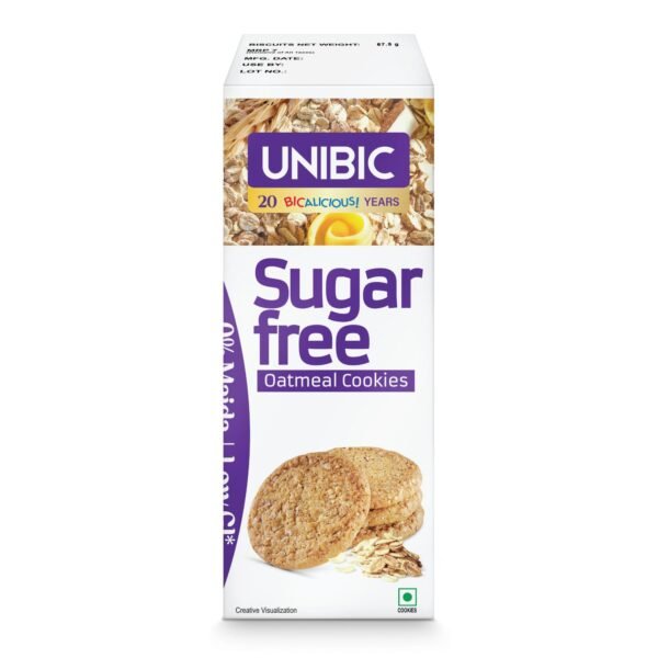 Unibic Sugar Free Oatmeal, 75/67.5gm(weight may vary)