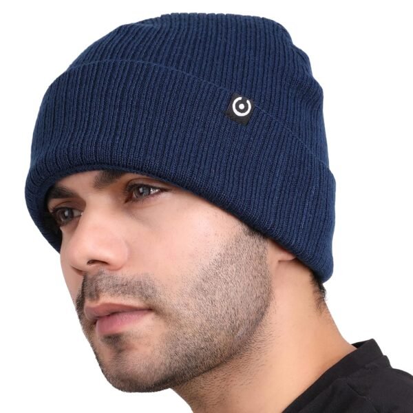 Unisex Soft Wool Winter Cuff Beanie Cap