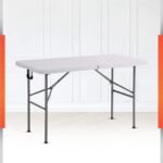 Urbancart Durable Heavy-Duty Plastic Portable Abs Patio Folding Table with Carrying Handle for Indoor, Outdoor, Picnic, Party, Camping (48 * 24 Inch) (Multi-Coloured)