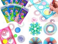 VIBA® Birthday Return Gift Set Bulk Spirograph Ruler Scale Stationery Art & Craft Kit for Kids (Pack of 48) | Creative Drawing Geometry Set for Boys & Girls | School Party Favors for Children