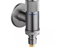 Washing Machine Faucet, Water Spigot with Hose Handle, Washing Machine Tap Dishwasher Angle Valve Laundry Tap(Grey)