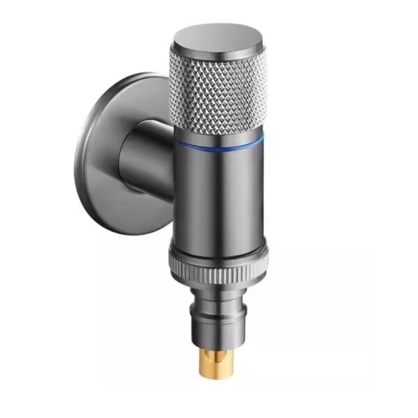 Washing Machine Faucet, Water Spigot with Hose Handle, Washing Machine Tap Dishwasher Angle Valve Laundry Tap(Grey)