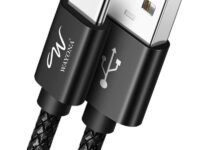 Wayona Type C 3Meter Nylon Braided 65W/3A Fast Charging USB C Long Cable Compatible for Samsung Galaxy S24, S23, S22, iPhone 15 Series, Android Auto, Apple CarPlay (10 FT Pack of 1, Black)