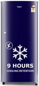 Whirlpool 184 L 2 Star Direct-Cool Single Door Refrigerator (205 WDE CLS 2S SAPPHIRE BLUE-Z, Blue)