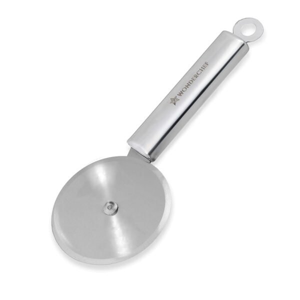Wonderchef Ambrosia Pizza and Sandwich Cutter | Food-Grade Stainless-Steel Blades and Handle | Built-in Finger Guard | Multi-Purpose Use for Roti, Paratha, Dough | Dishwasher Safe | 1-Year Warranty