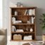 Wooden Bookshelf for Home Library Bookcase Wooden | Bookshelf for Home Library | Book Shelves Open Bookcase Rack | Display Unit Book Stand for Office & Honey Finish