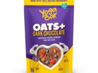 Yogabar Dark Chocolate Oatmeal 400g - Gluten Free Whole Oatmeal for Breakfast - Healthy Breakfast Cereal with High Protein Oats - Healthy Dessert Pudding -