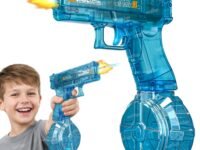 Zest 4 Toyz Holi Pichkari Water Gun for Kids Rechargeable Electric Water Gun Long Range High Pressure Spray Holi Watergun for Boys & Girls - Multicolor