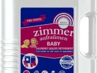 Zimmer Aufraumen Pro Baby Laundry Liquid Detergent 5 Liters - Top & Front Load Machines. With Plant-based Ingredients & Bio Enzymes Blend, Matic Laundry Wash