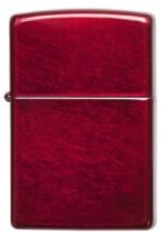 Zippo Classic Candy Apple Red Windproof Lighter – High-Gloss Vibrant Finish, Refillable, (Bis Certified)