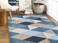 ishro home 3D Printed Bedside Runner Carpet Anti Skid for Home/Kitchen/Kitchen/Living Area/Office Entrance. (Crystals, 3x5 feet, Pack of 1)