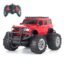 popsugar Off Roader Rechargeable Remote Control Car | RC Car Monster Truck | 4 Headlight Modes | Lithium Battery | C-Type Charging | 2.4GHz Remote Controller | Made in India, Red