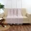 100% Cotton Sofa Throw | Handmade Throw - 50x60 Inches (Pink)